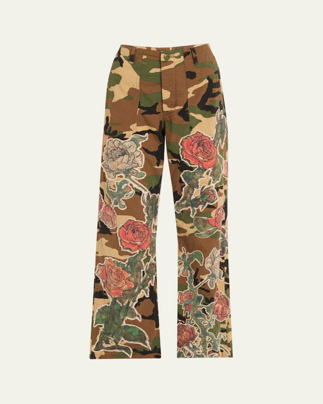 Camo Patchwork Utility Pants
